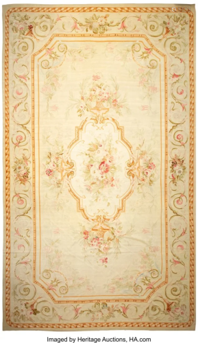 63008: A French Aubusson Carpet, 20th century 244 x 133