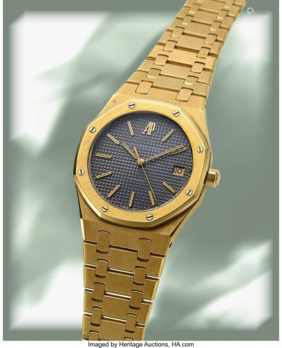 54035: Audemars Piguet, Very Fine Royal Oak 18k Gold Au