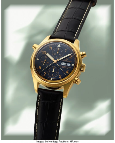 54001: IWC, Ref. IW3711 Doppelchronograph Pilot, 18k Go