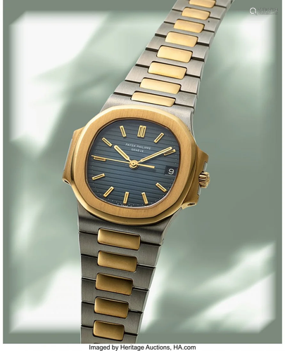 54036: Patek Philippe, Steel And Gold Nautilus Automati