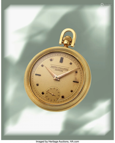 54107: Patek Philippe, Fine Ref. 765, 18k Gold Pocket W