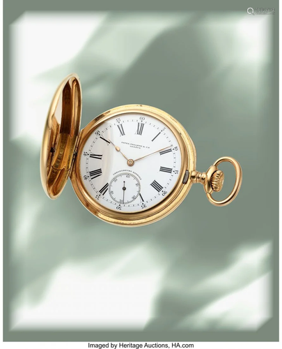 54115: Patek Philippe & Cie, Extremely Rare Gold Hunter