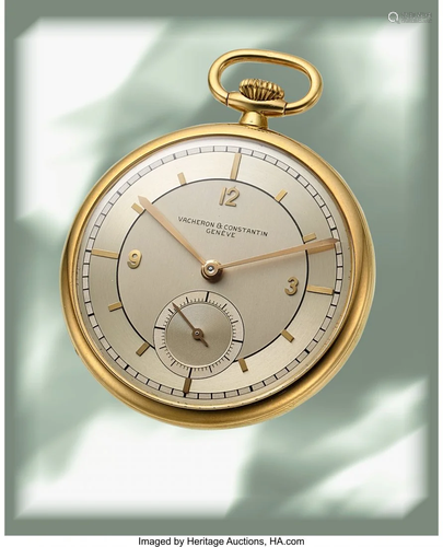 54098: Vacheron & Constantin, Very Fine 18k Gold Pocket