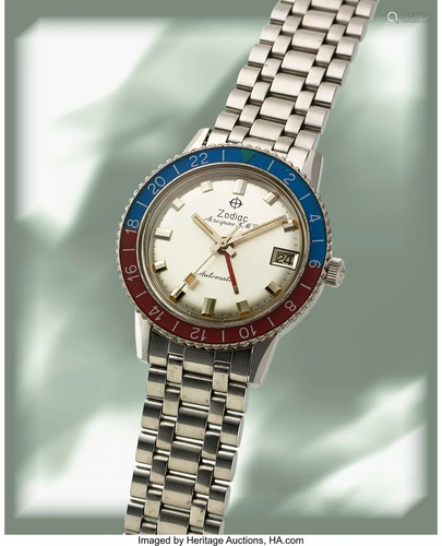 54075: Zodiac, Steel Aerospace GMT, Model 1780B Automat