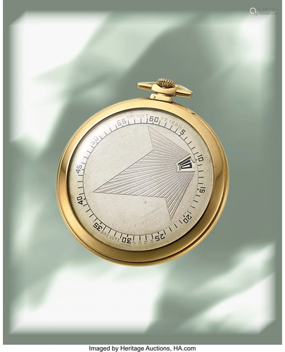 54091: Breguet, Very Rare Wandering Hour Pocket Watch,