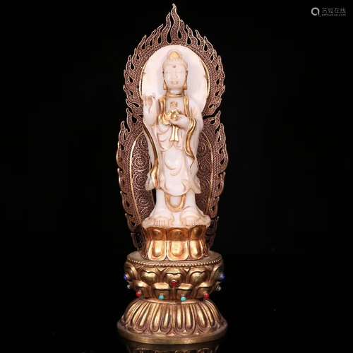 Gilt Silver Buddha