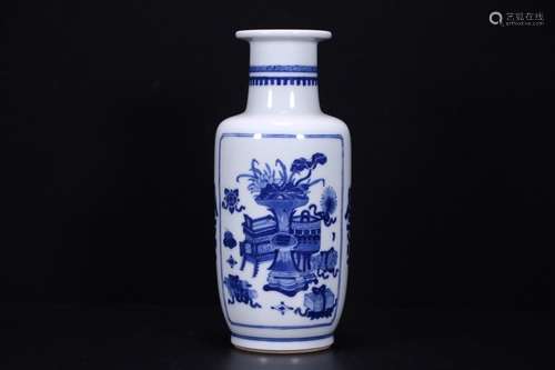 A Porcelain Blue&White Figure-Story Vase