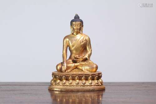 A Gilt Bronze Buddha