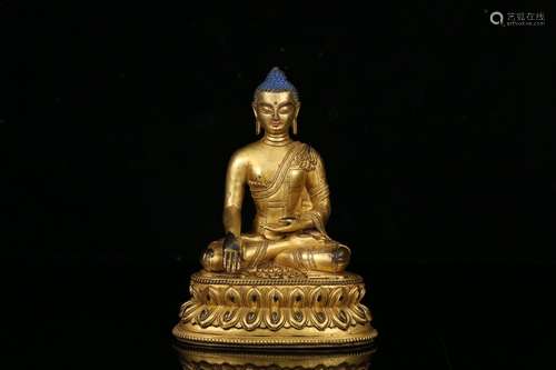 A Gilt Bronze Gautama Buddha