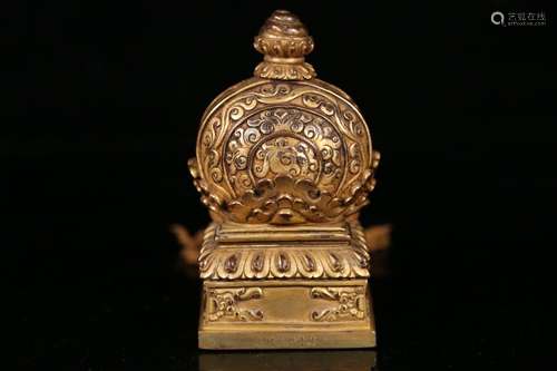 A Gilt Bronze Seal