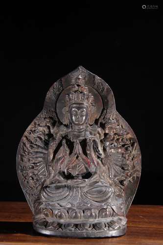 A Bronze Guanyin Ornament