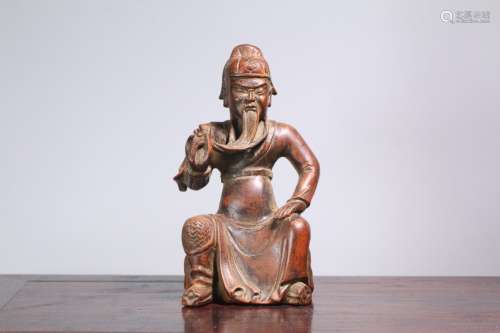 An Agarwood Guan Yu Statue