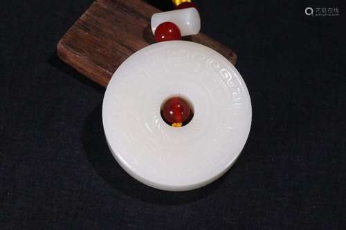 A Hetian Jade Auspicious Pendant