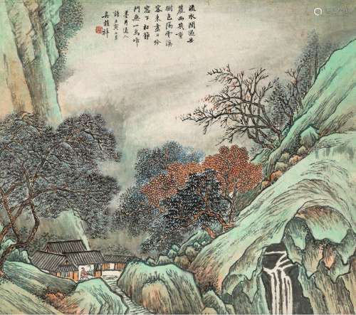吴穀祥(1848-1903) 秋山闲吟 壬寅（1902年）作