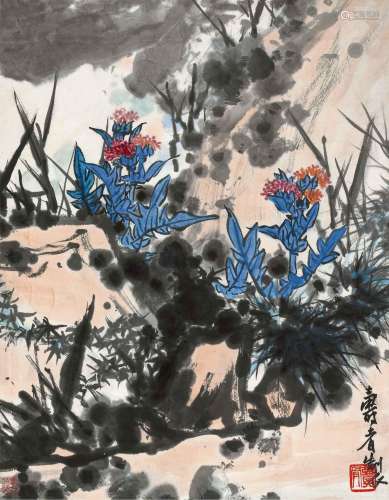 潘天寿(1897-1971) 雁荡山花