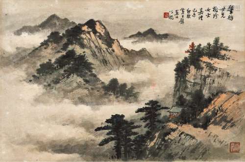 黄君璧(1898-1991) 云山幽居 己未（1979年）作