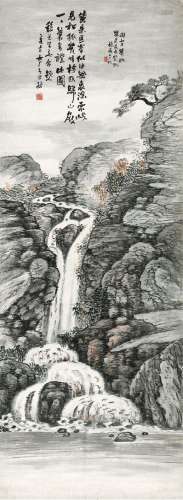 易大厂(1874-1941) 深山泉淙 乙亥（1935年）作