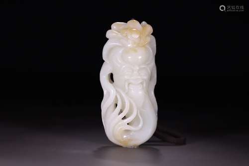 A Hetian Jade Figure Carved Pendant