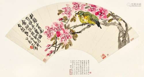 王震(1867-1938) 杜鹃双禽