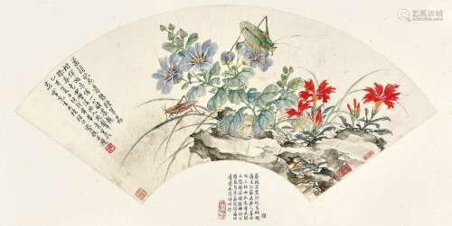 蔡铣(1898-1960) 小园虫趣