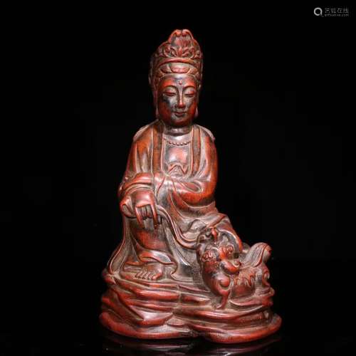 An Agarwood Guanyin Statue