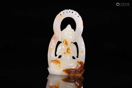 A Hetian Jade Guanyin Pendant