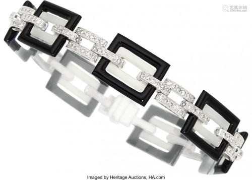 55160: Diamond, Multi-Stone, White Gold Bracelet, Eli F