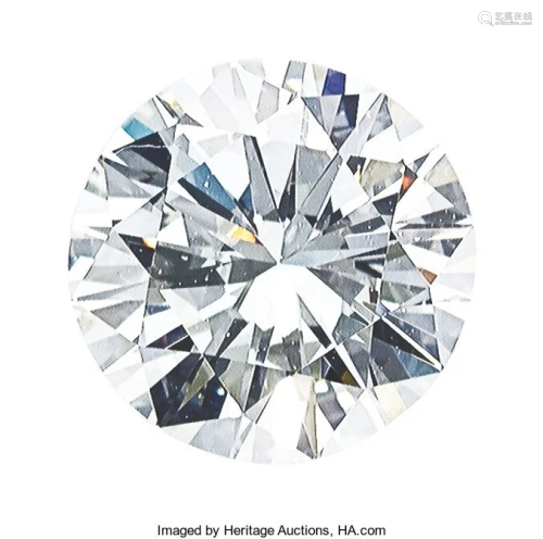 55113: Unmounted Diamond The round brilliant-cut diamo