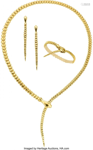 55042: Gold Jewelry Suite, Elsa Peretti for Tiffany & C