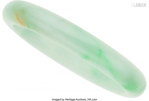 55185: Jadeite Jade Bangle The jadeite jade hololith