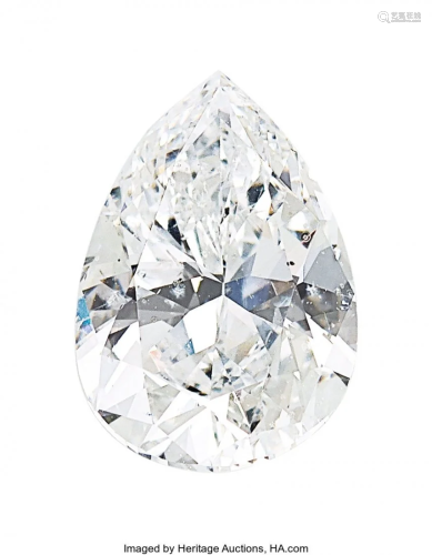 55118: Unmounted Diamond The pear-shaped diamond meas