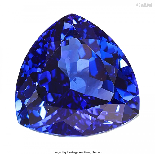 55125: Unmounted Tanzanite The triangular brilliant-cu