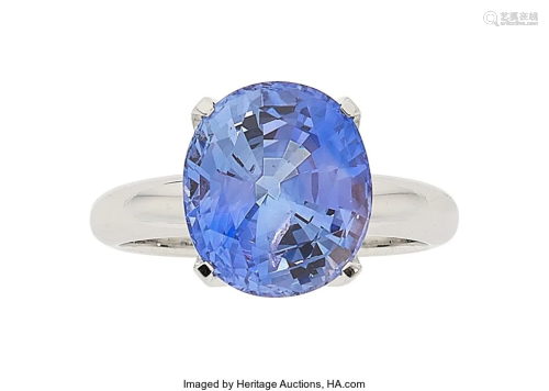 55095: Sapphire, White Gold Ring The ring features an