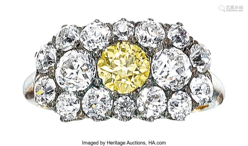 55192: Antique Colored Diamond, Diamond, Silver-Topped