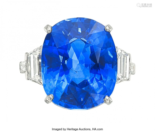 55335: Sapphire, Diamond, Platinum Ring, Van Cleef & Ar