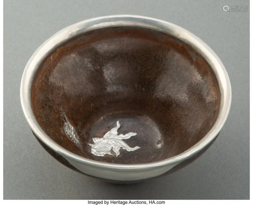 67368: A Chinese Tenmoku Tea Bowl with Fish Decoration