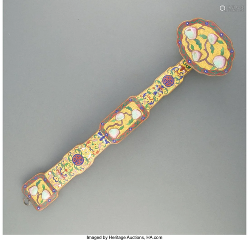 67193: A Chinese Cloisonné Enamel Ruyi Scepter 2