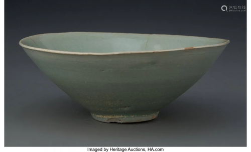 67114: A Chinese Celadon Bowl 2 x 5-1/2 inches (5.1 x 1