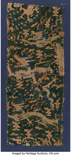 67268: A Chinese Silk Embroidery Panel 36-1/2 x 14 inch