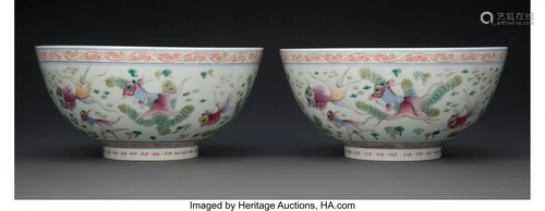 67144: A Pair of Chinese Goldfish Bowls Marks: Six-char