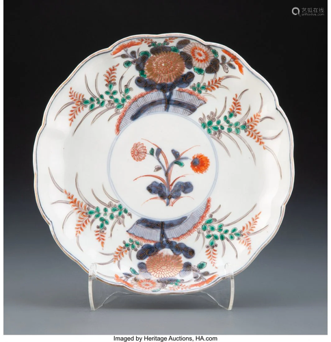 67365: A Japanese Imari Dish 8-1/2 x 1-3/8 inches (21.6