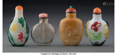 67018: A Group of Four Chinese Snuff Bottles 2-7/8 inch