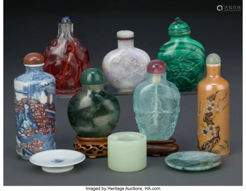 67013: A Group of Seven Chinese Snuff Bottles, Two Smal