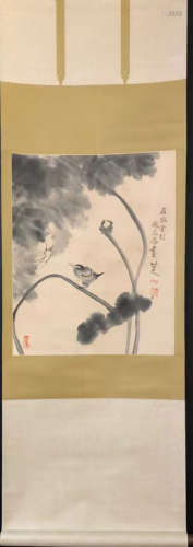 Chinese Painting Of Flowers And Birds  On Paper