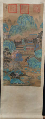 Chinese Yan Wengui'S Painting On Silk
