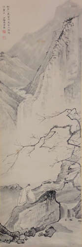 Chinese Chen Shaomei'S Painting Of Landscape On Paper