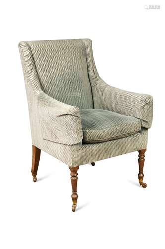 A George IV library armchair,