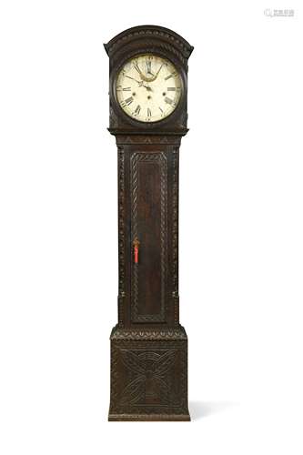 Whitehurst, Derby, a three train musical longcase clock,