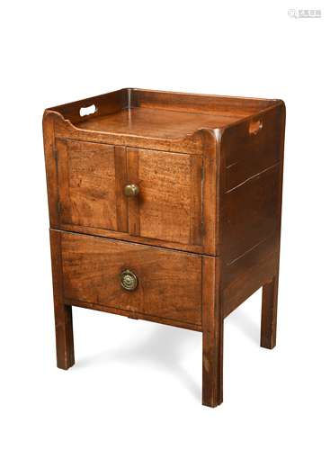 A George III mahogany night cupboard,