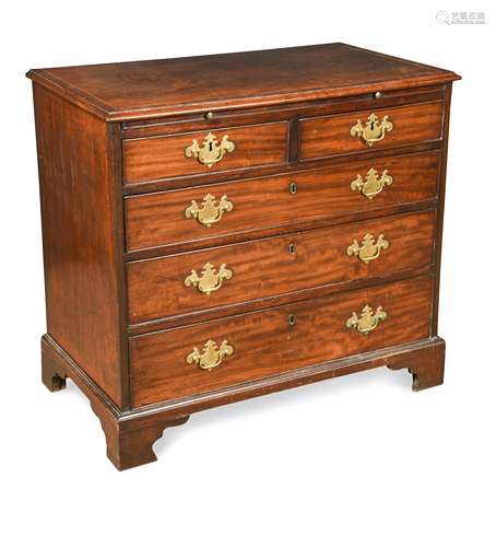 A George III mahogany chest,